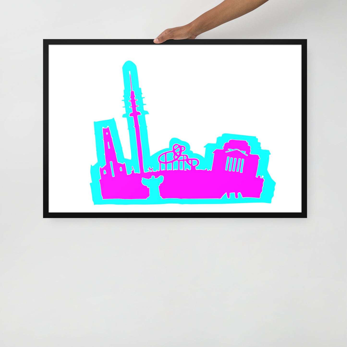 Gerahmtes Poster
