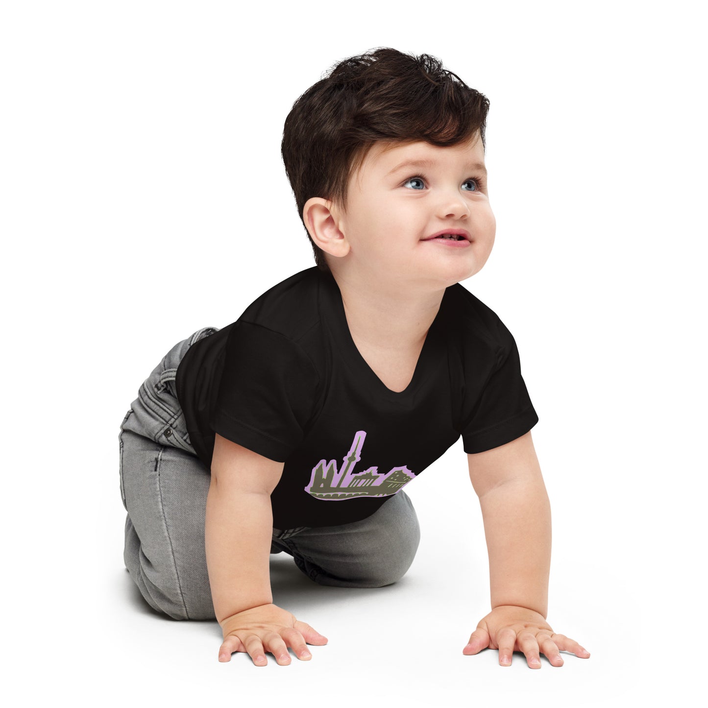 Kurzärmeliges Baby-Jersey-T-Shirt