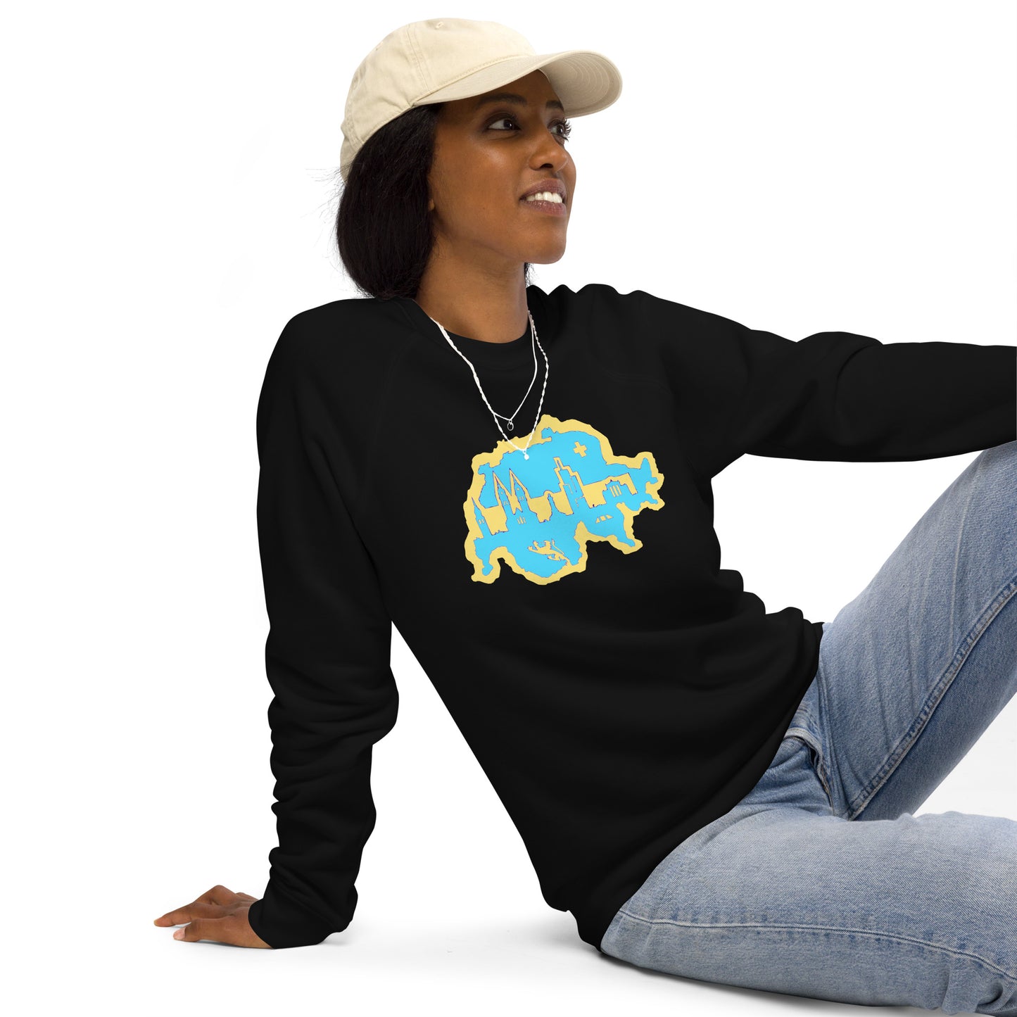 Unisex Bio-Raglan-Pullover