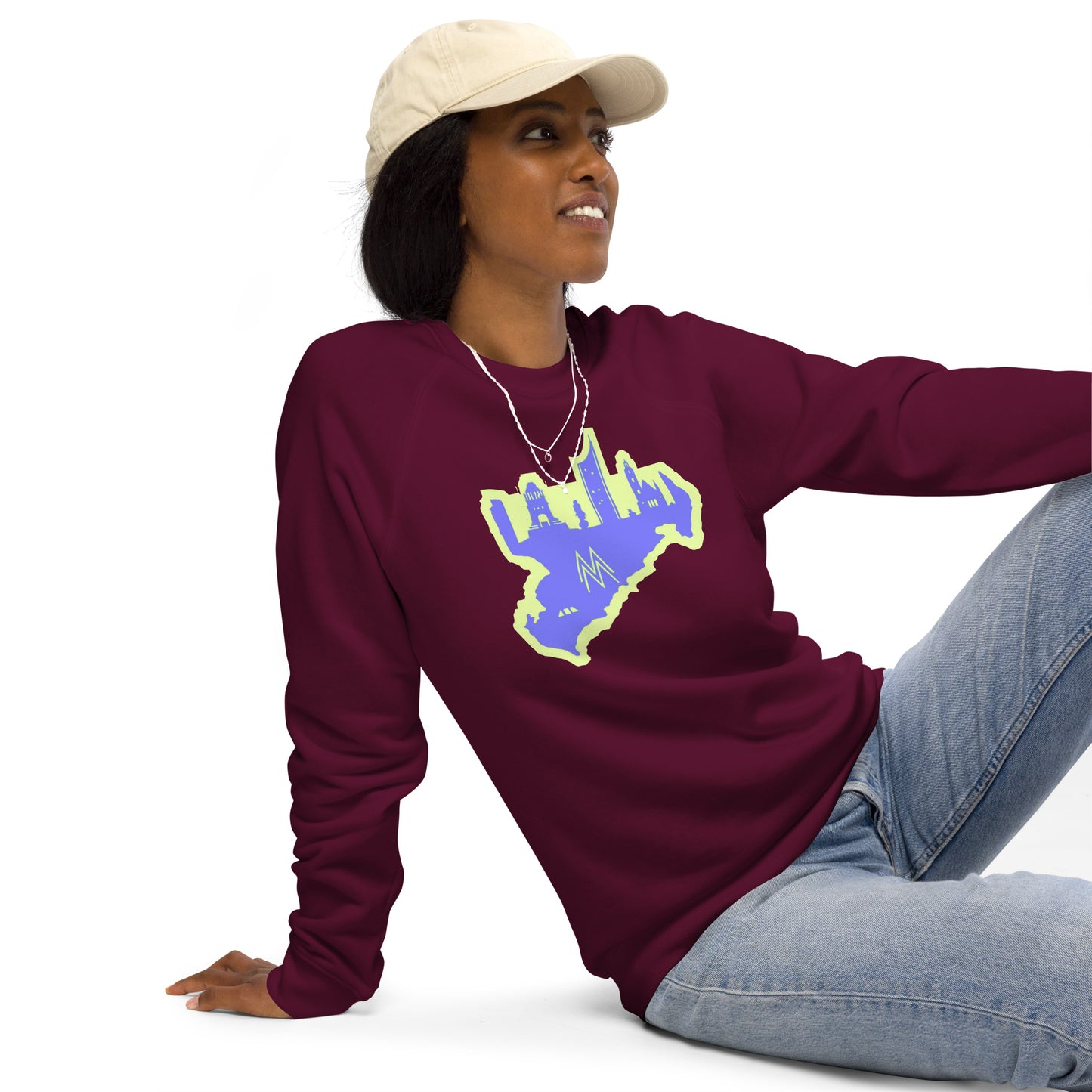 Unisex Bio-Raglan-Pullover