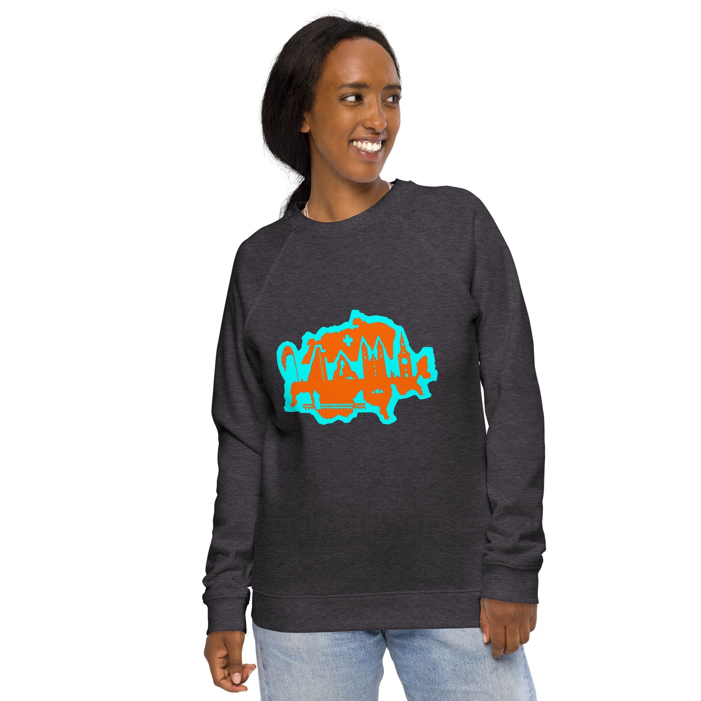 Unisex Bio-Raglan-Pullover