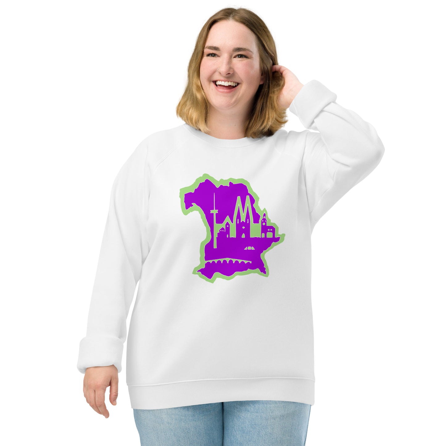 Unisex Bio-Raglan-Pullover