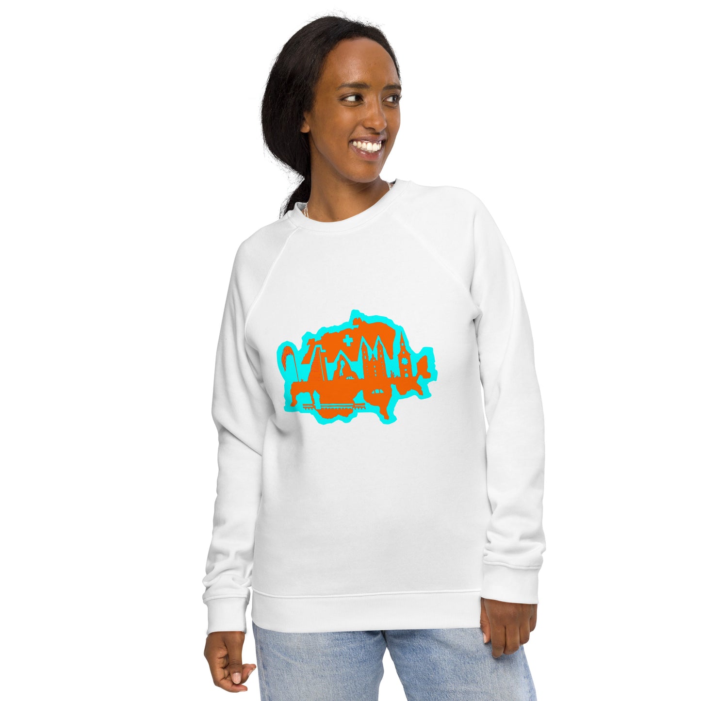 Unisex Bio-Raglan-Pullover